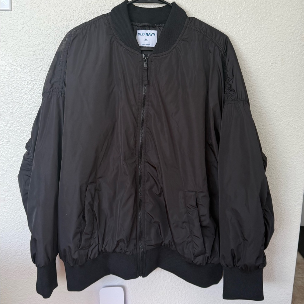 Old Navy Women’s Black Full Zip Puffer Winter Coat Size 2X